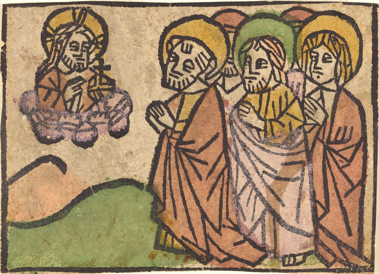 Krisztus megjelenése az apostoloknak alkotó: German 15th Century