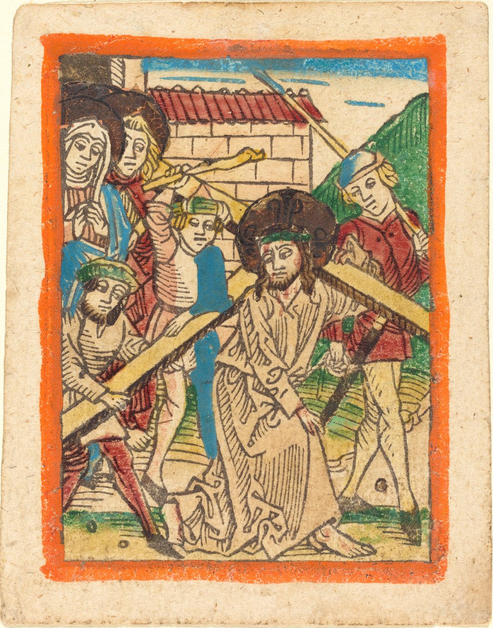 A keresztet hordozó Krisztus alkotó: German 15th Century