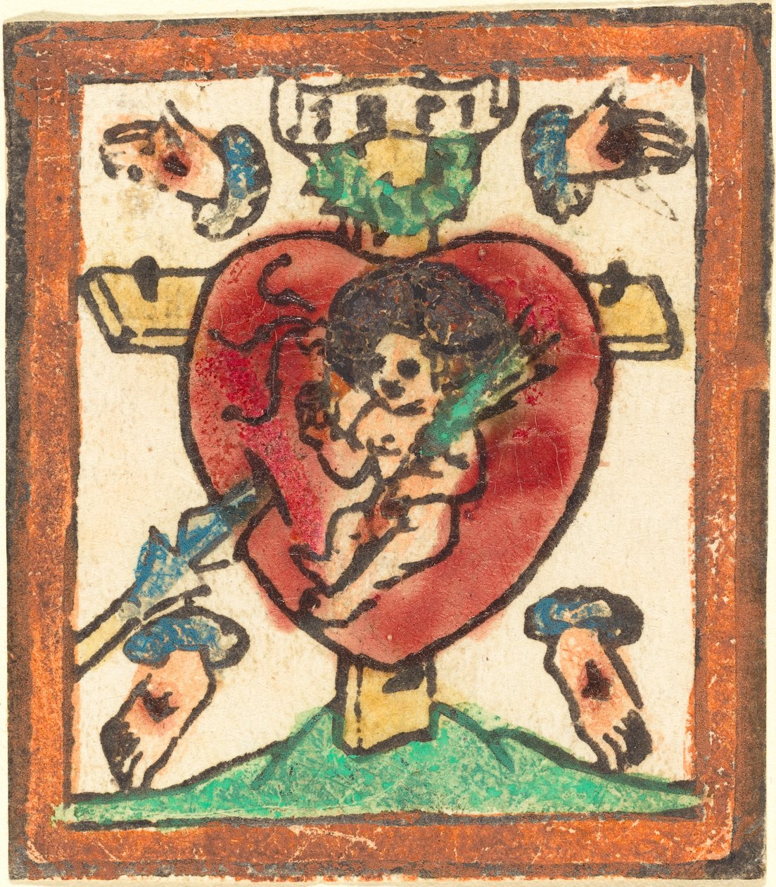 Gyermek Krisztus a Szent Szívben alkotó: German 15th Century