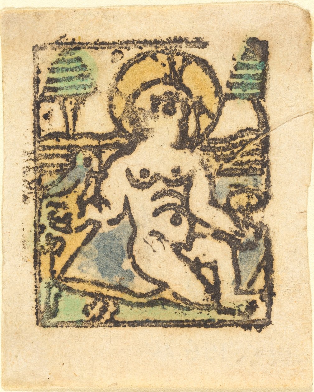 Krisztus gyermeke madárral alkotó: German 15th Century