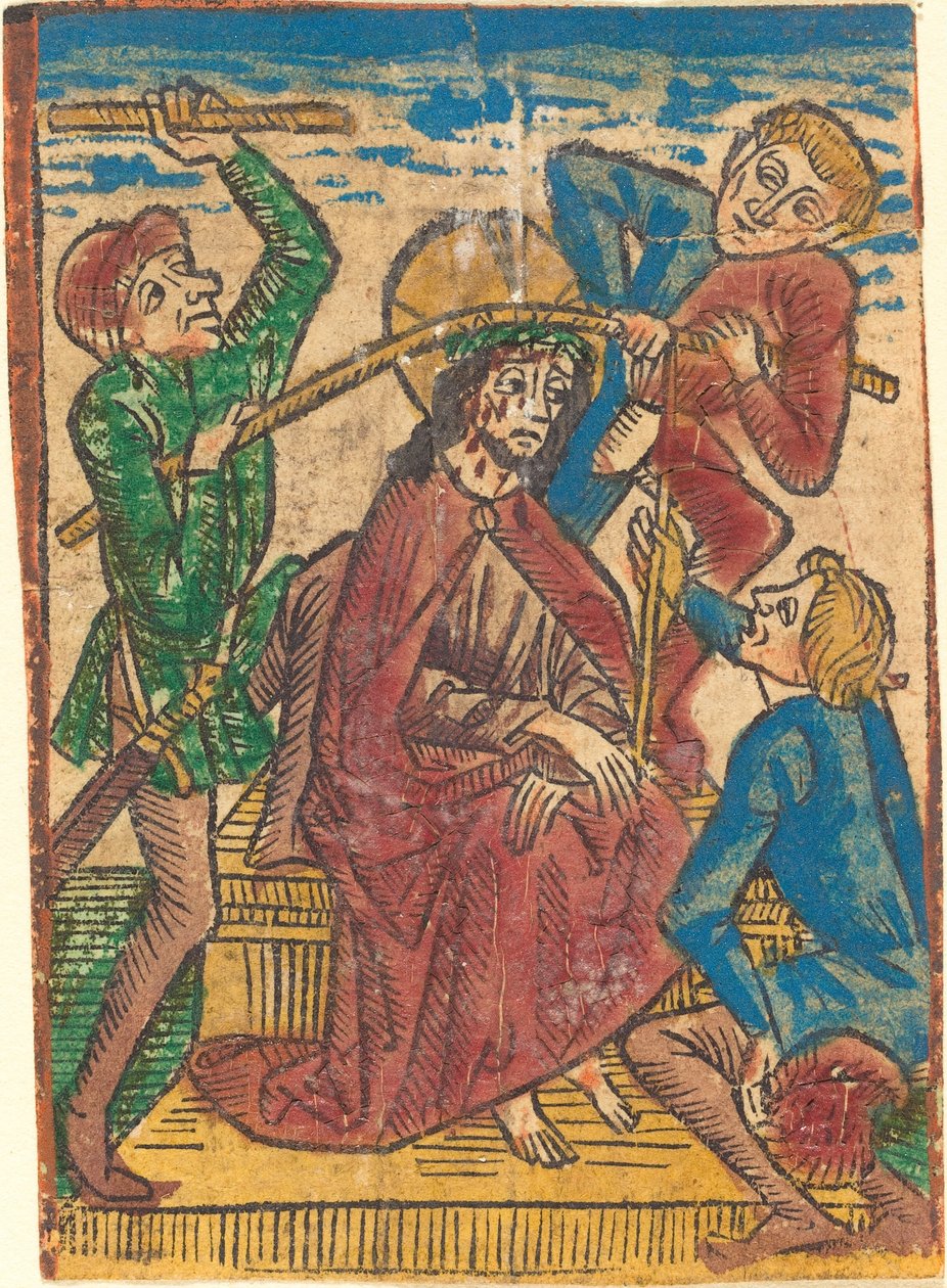 A tövissel megkoronázott Krisztus alkotó: German 15th Century