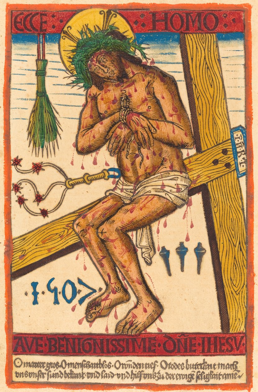Krisztus, mint a fájdalmak embere alkotó: German 15th Century