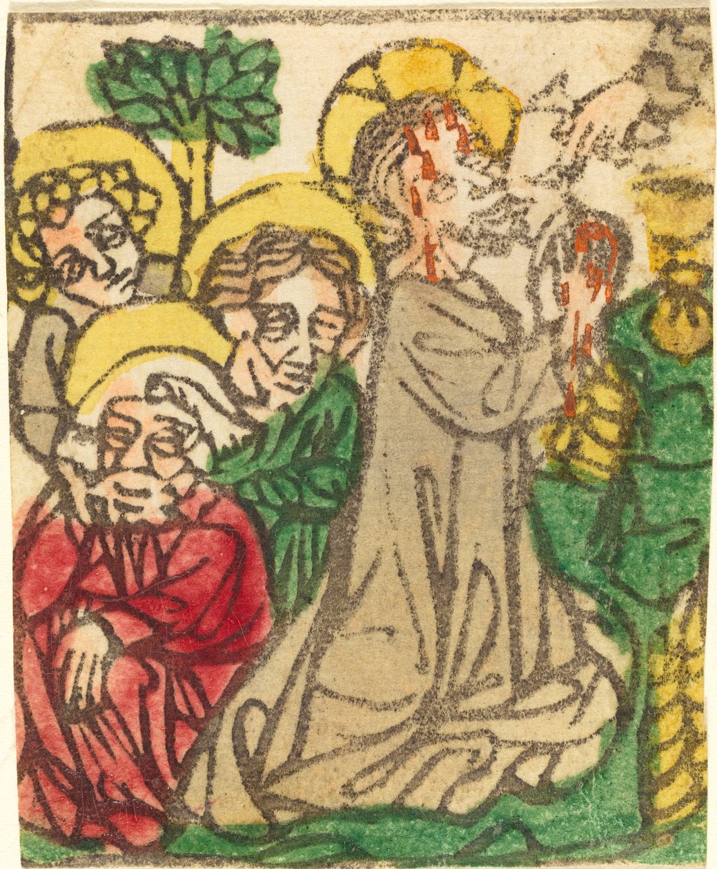 Krisztus az Olajfák hegyén alkotó: German 15th Century