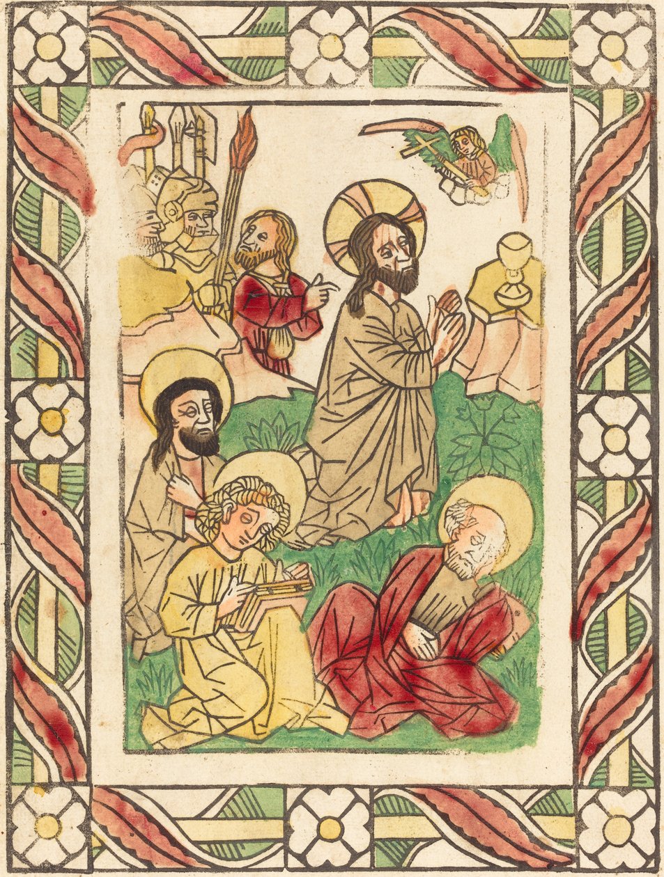 Krisztus az Olajfák hegyén alkotó: German 15th Century