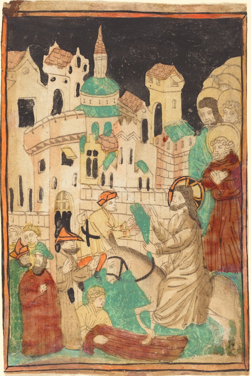 Krisztus belépése Jeruzsálembe alkotó: German 15th Century