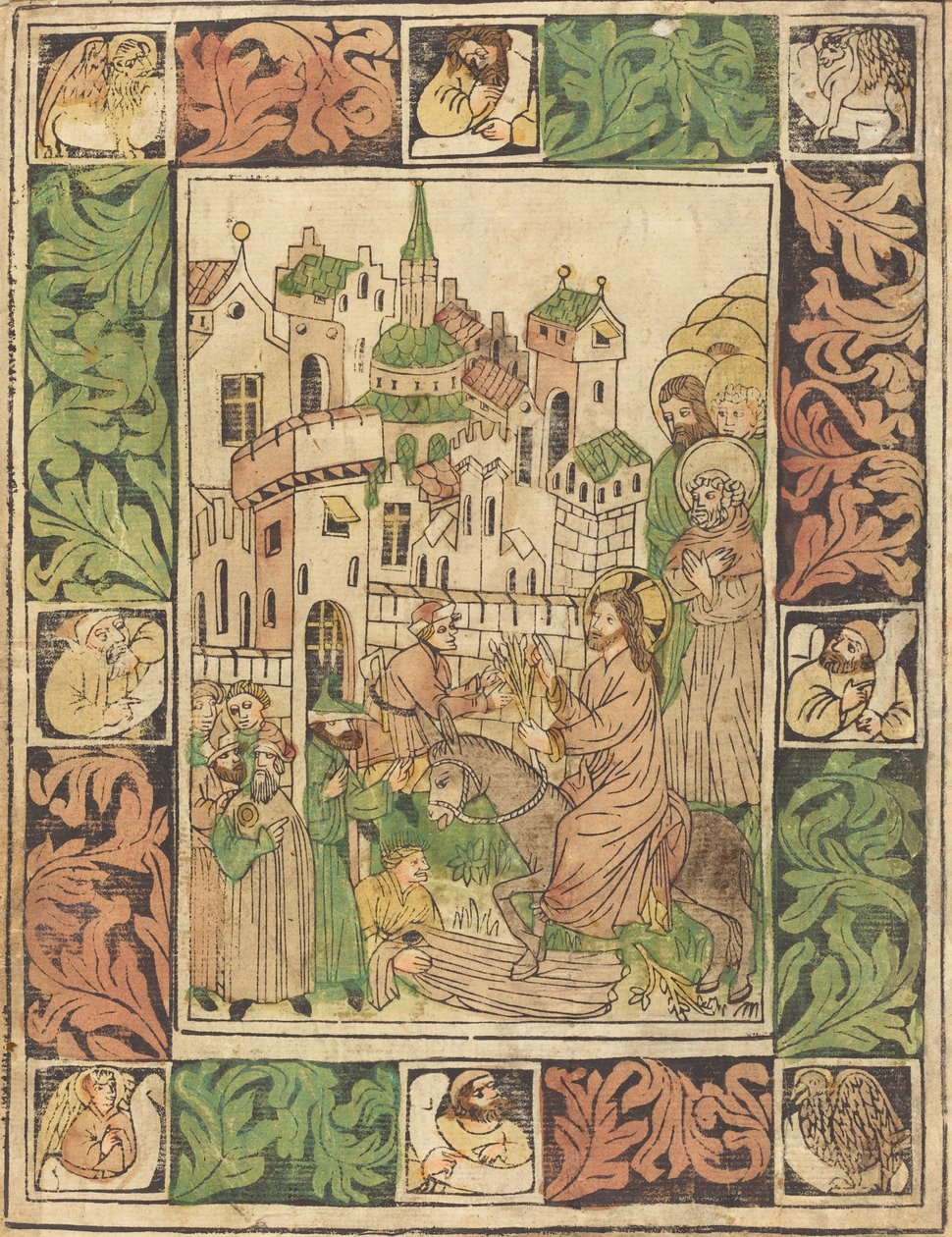 Krisztus belépése Jeruzsálembe alkotó: German 15th Century