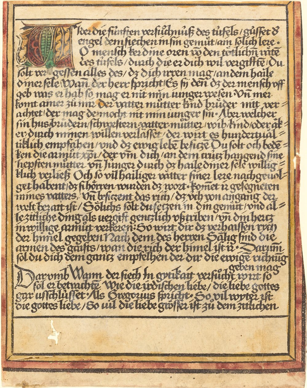 Buzdítás a kapzsiság ellen alkotó: German 15th Century