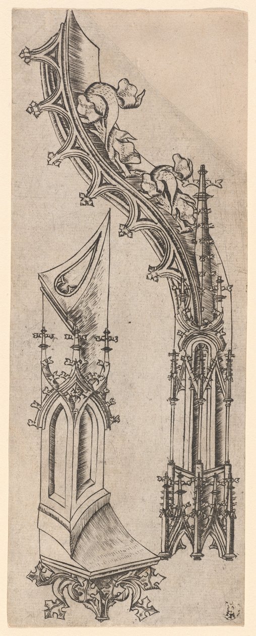 gótikus "d" betű alkotó: German 15th Century