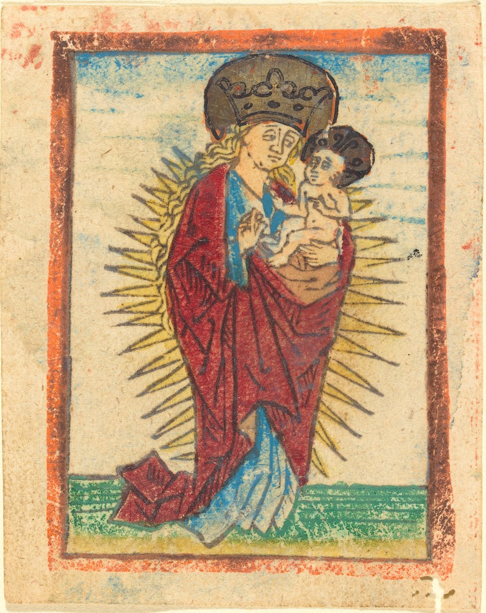 Madonna és gyermeke dicsőségben alkotó: German 15th Century