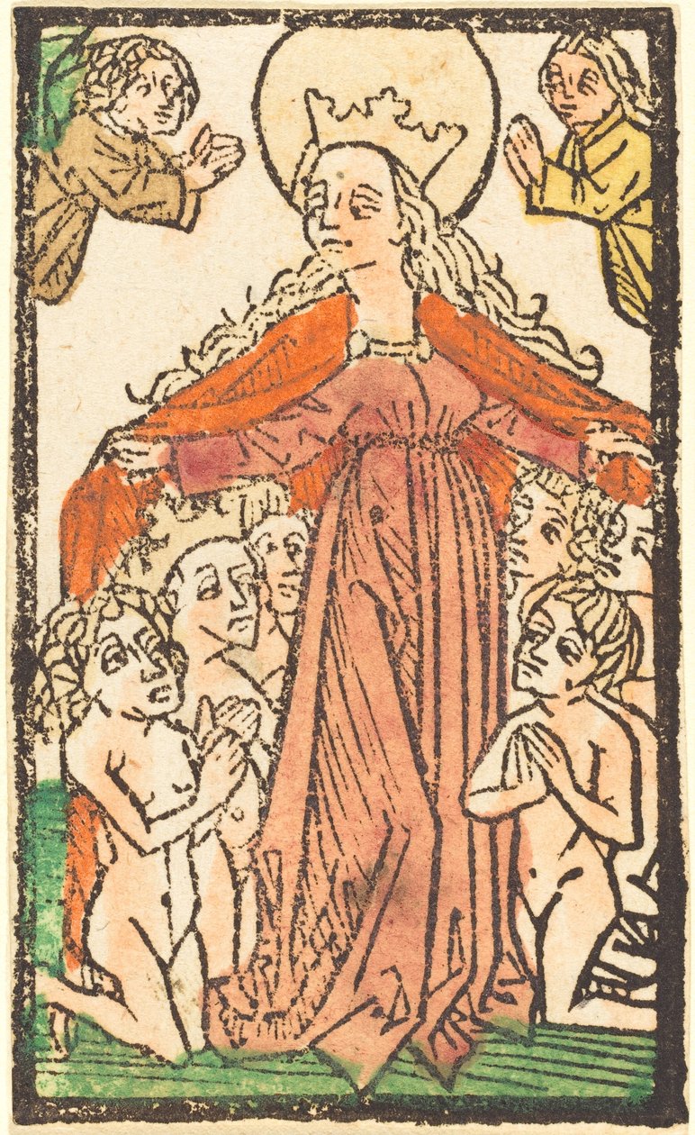 Madonna mint védőnő alkotó: German 15th Century