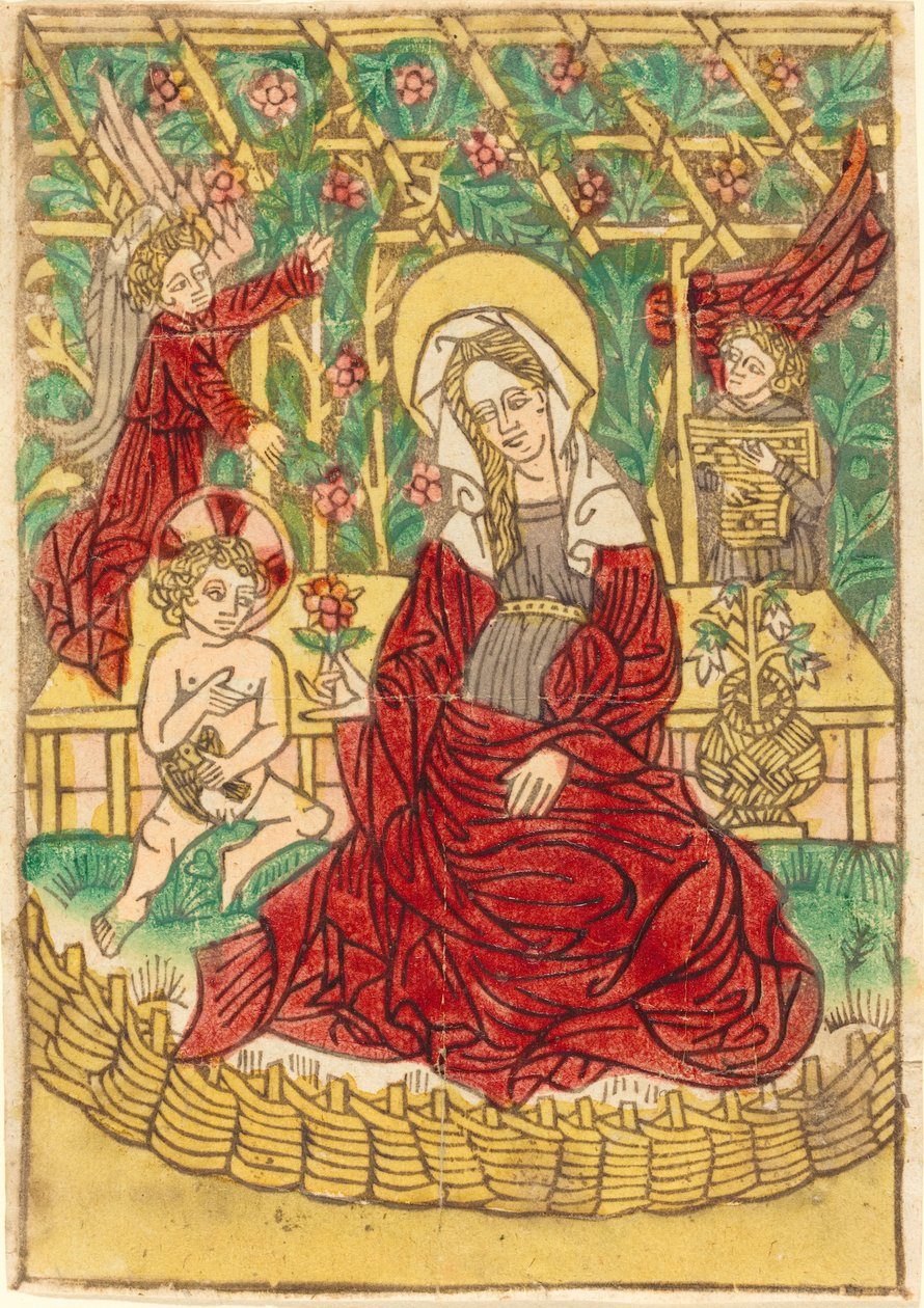 Madonna egy zárt kertben alkotó: German 15th Century