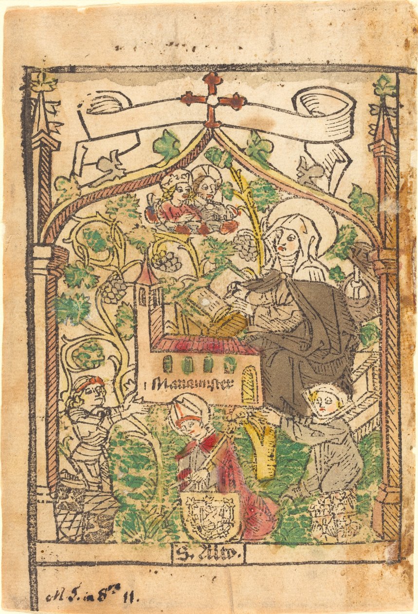 Saint Alto, Saint Bridget és a Mariamunster alapítói alkotó: German 15th Century