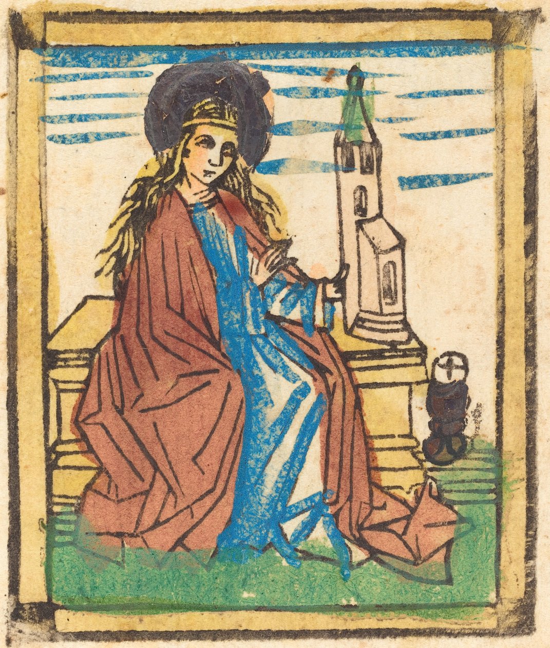 szent barbara alkotó: German 15th Century