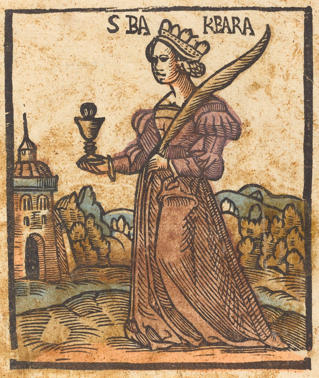Szent Borbála alkotó: German 15th Century