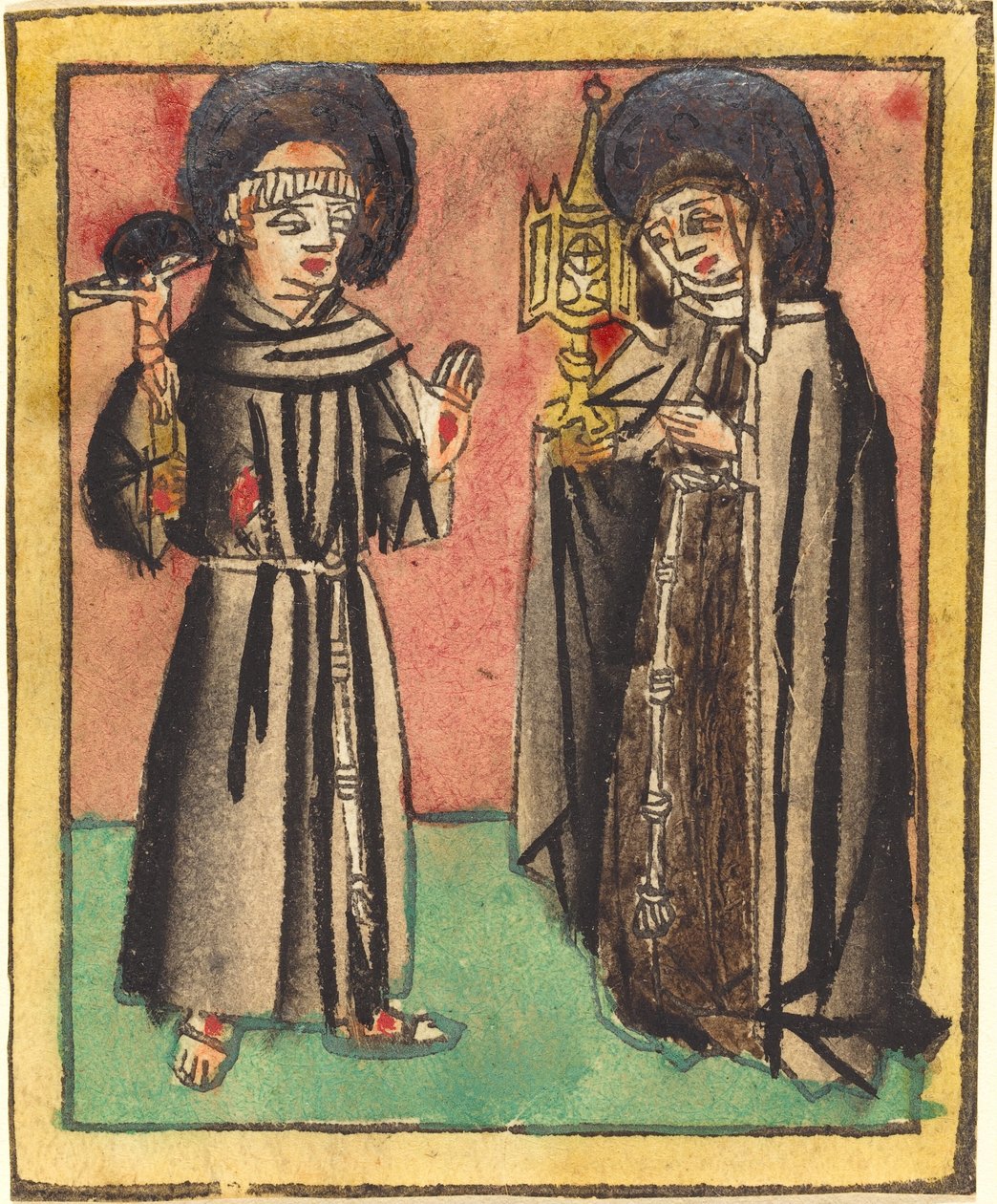 Szent Ferenc és Szent Klára alkotó: German 15th Century