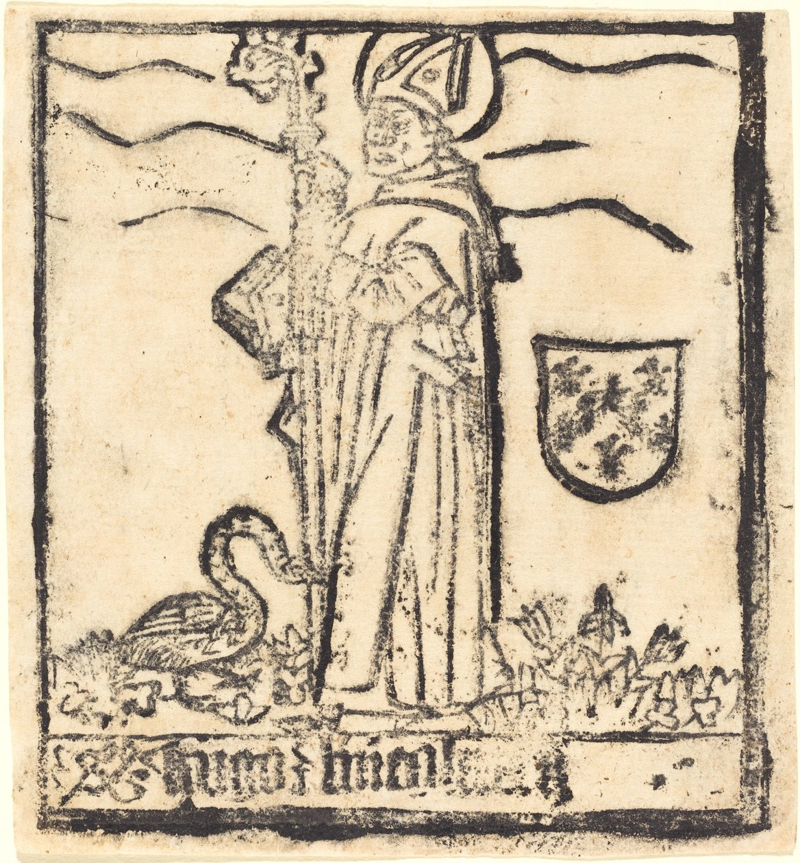 Lincolni Szent Hugo (vagy Avaloni Szent Hugo) alkotó: German 15th Century
