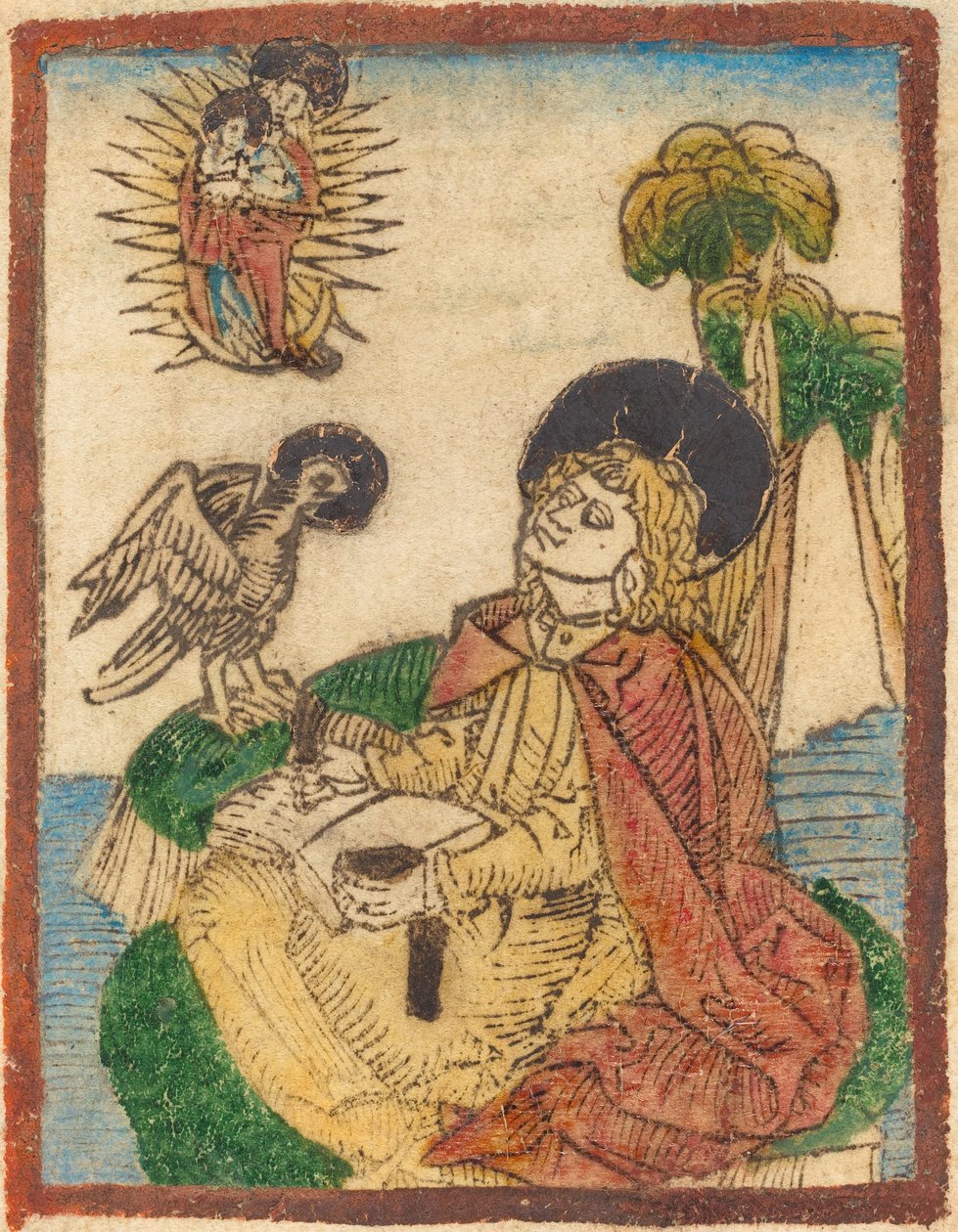 Szent János Patmosz szigetén alkotó: German 15th Century