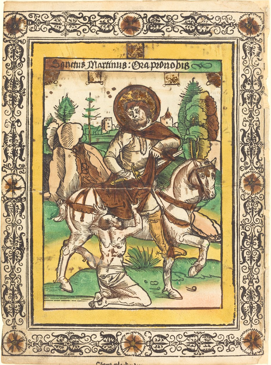 Szent Márton és a koldus alkotó: German 15th Century