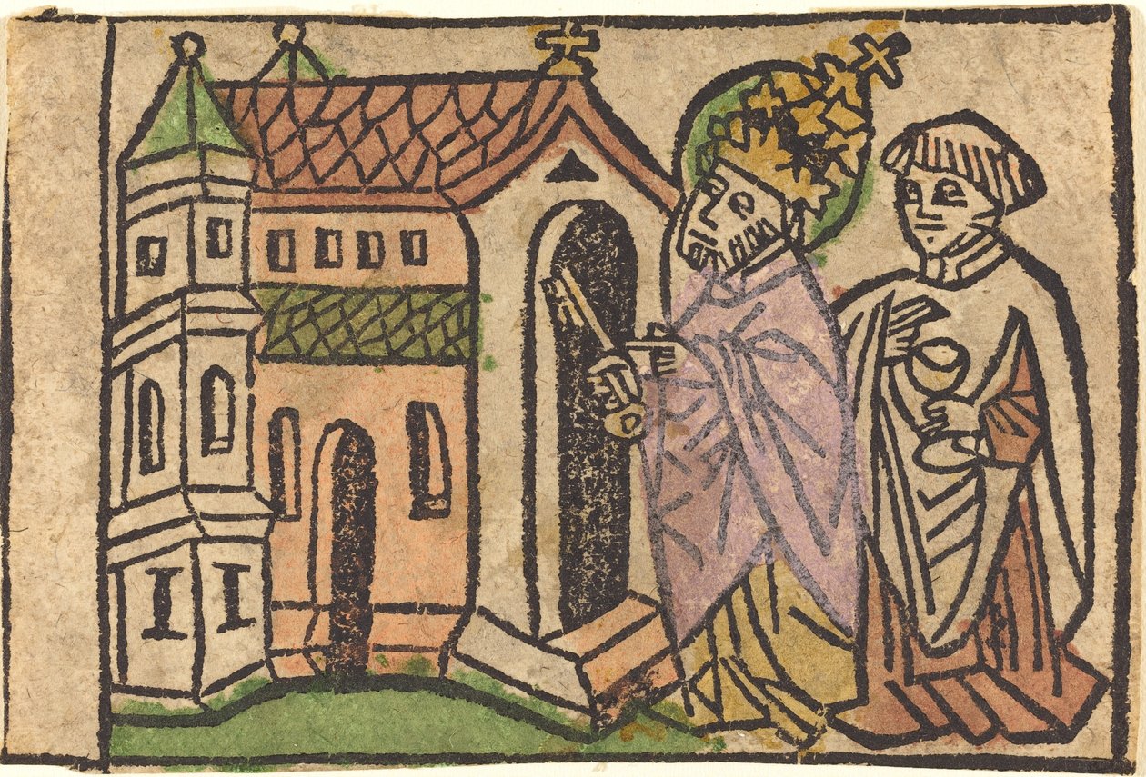 Szent Péter, mint az egyházalapító alkotó: German 15th Century