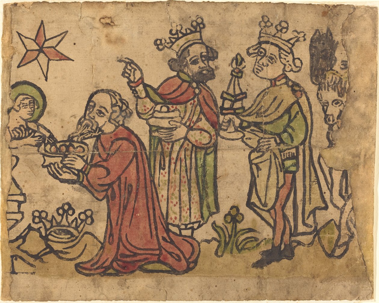 A mágusok imádása alkotó: German 15th Century