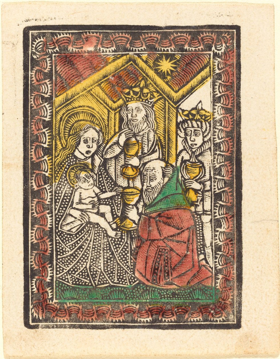 A mágusok imádása alkotó: German 15th Century