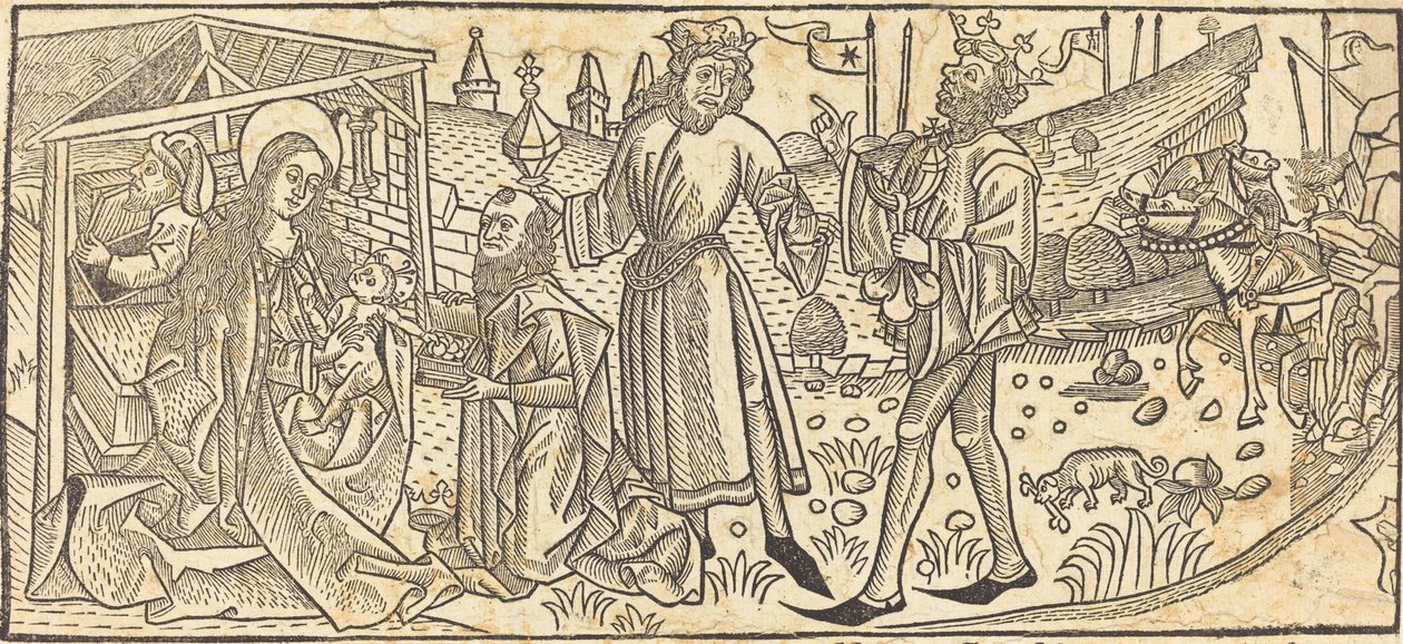 A mágusok imádása alkotó: German 15th Century