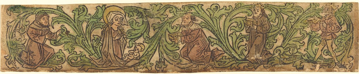 A mágusok imádása határon játszódik alkotó: German 15th Century