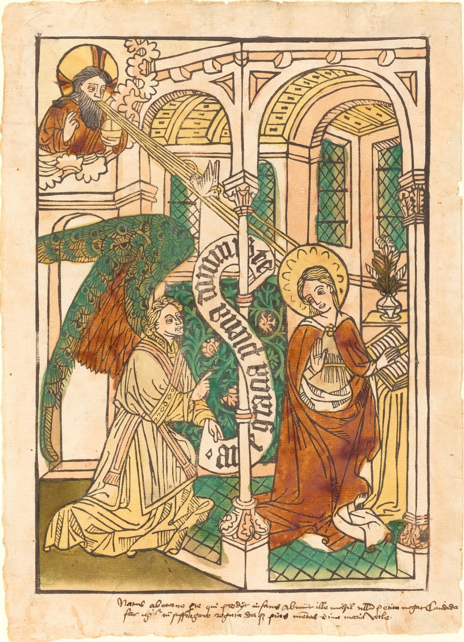Az Angyali üdvözlet alkotó: German 15th Century