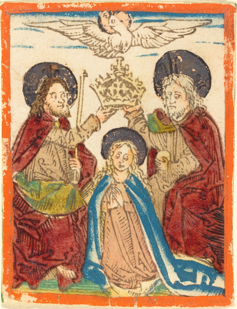A Szűz koronázása alkotó: German 15th Century