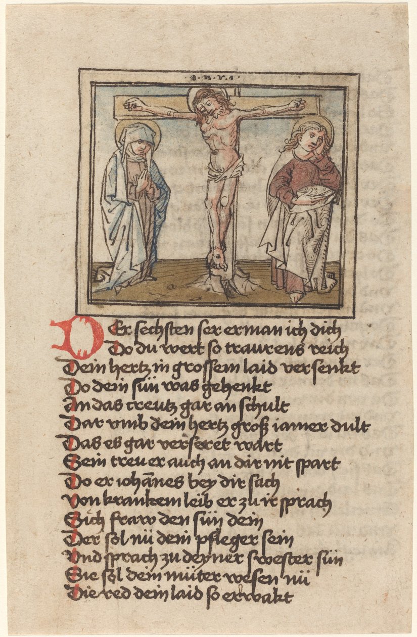 A keresztre feszítés alkotó: German 15th Century