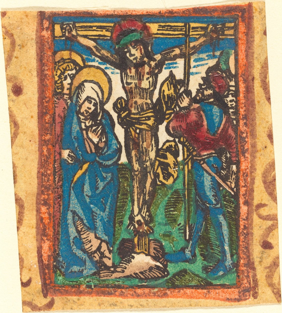 A keresztre feszítés alkotó: German 15th Century