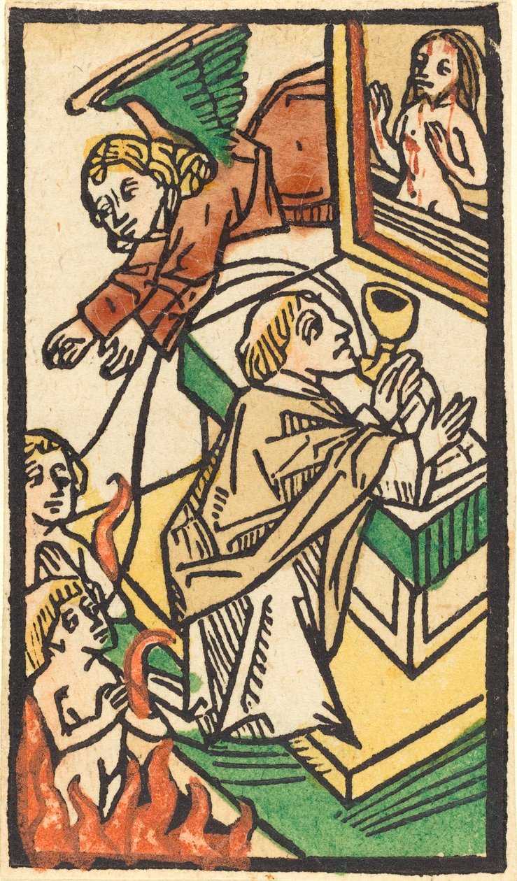 Szent Gergely miséje alkotó: German 15th Century