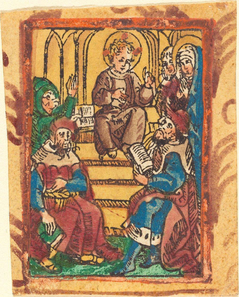 A tizenkét éves Jézus a templomban alkotó: German 15th Century
