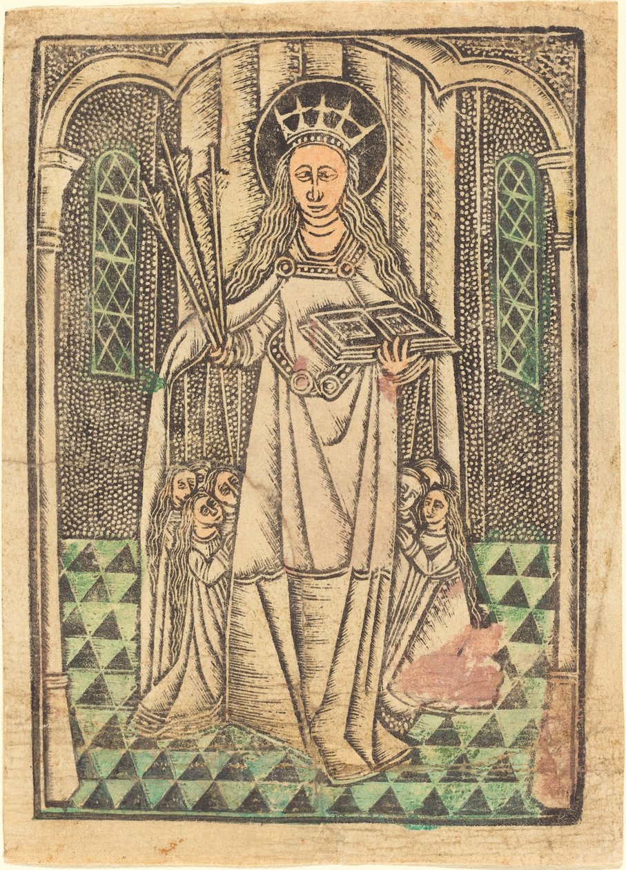 Szent Orsolya mint védőnő alkotó: German 15th Century or Master of the Protective Saints of Cologne