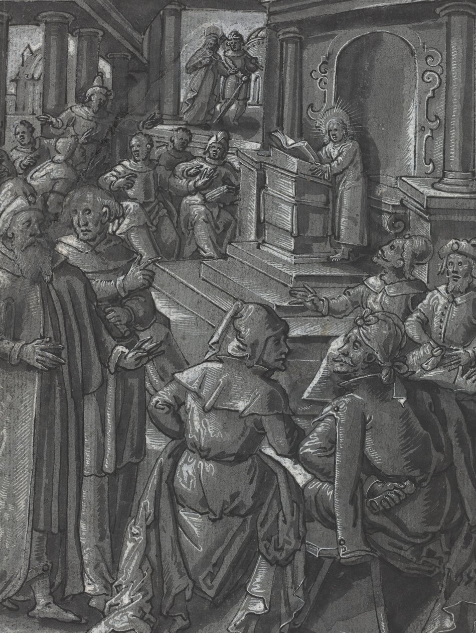 Krisztus meggyógyítja a sántákat [verso] alkotó: German 16th Century
