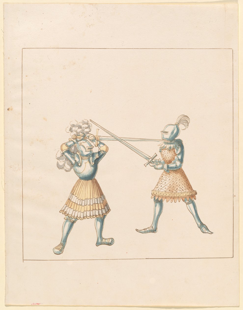 Freydal, Maximilianus I. császár tornáinak könyve: Gyalogharcok (Jousts) (III. kötet): 162. tábla alkotó: German 16th Century