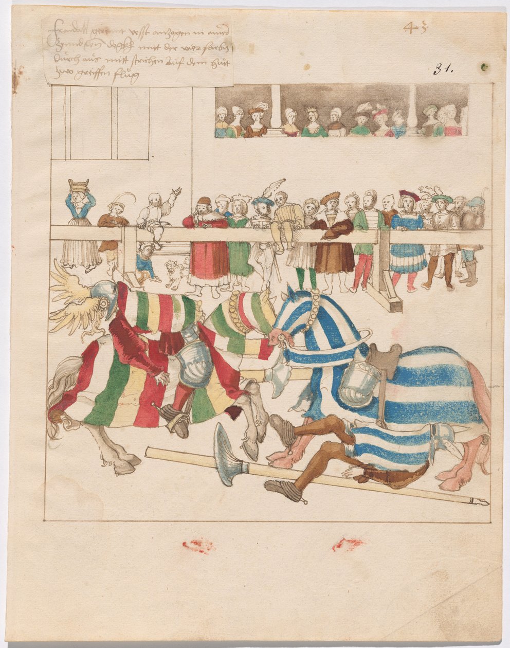 Mock Joust of War rögzített pajzsokkal alkotó: German 16th Century