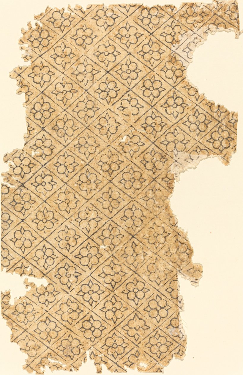 Virág- és gyémántmintás lap alkotó: German 16th Century
