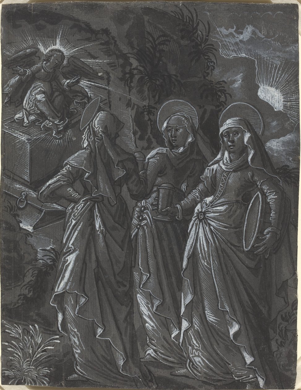 A három nő a sírnál [recto] alkotó: German 16th Century