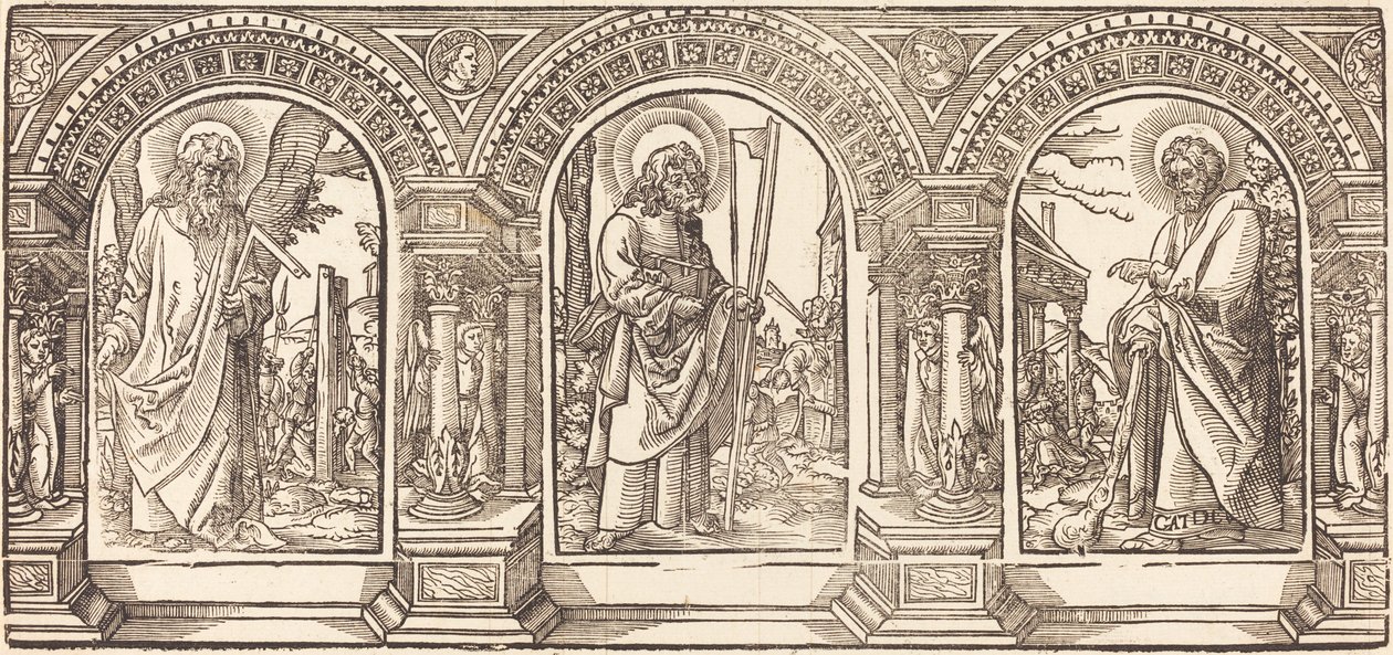 Krisztus és tanítványai IV alkotó: German 16th Century after Martin Schongauer