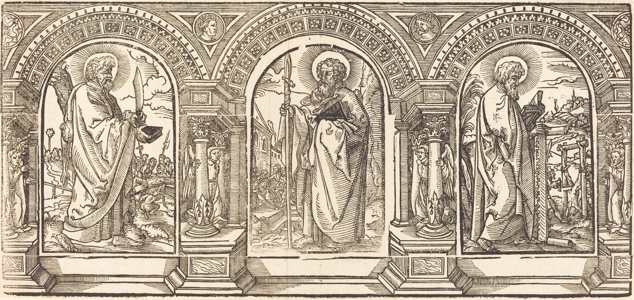 Krisztus és tanítványai I alkotó: German 16th Century after Martin Schongauer