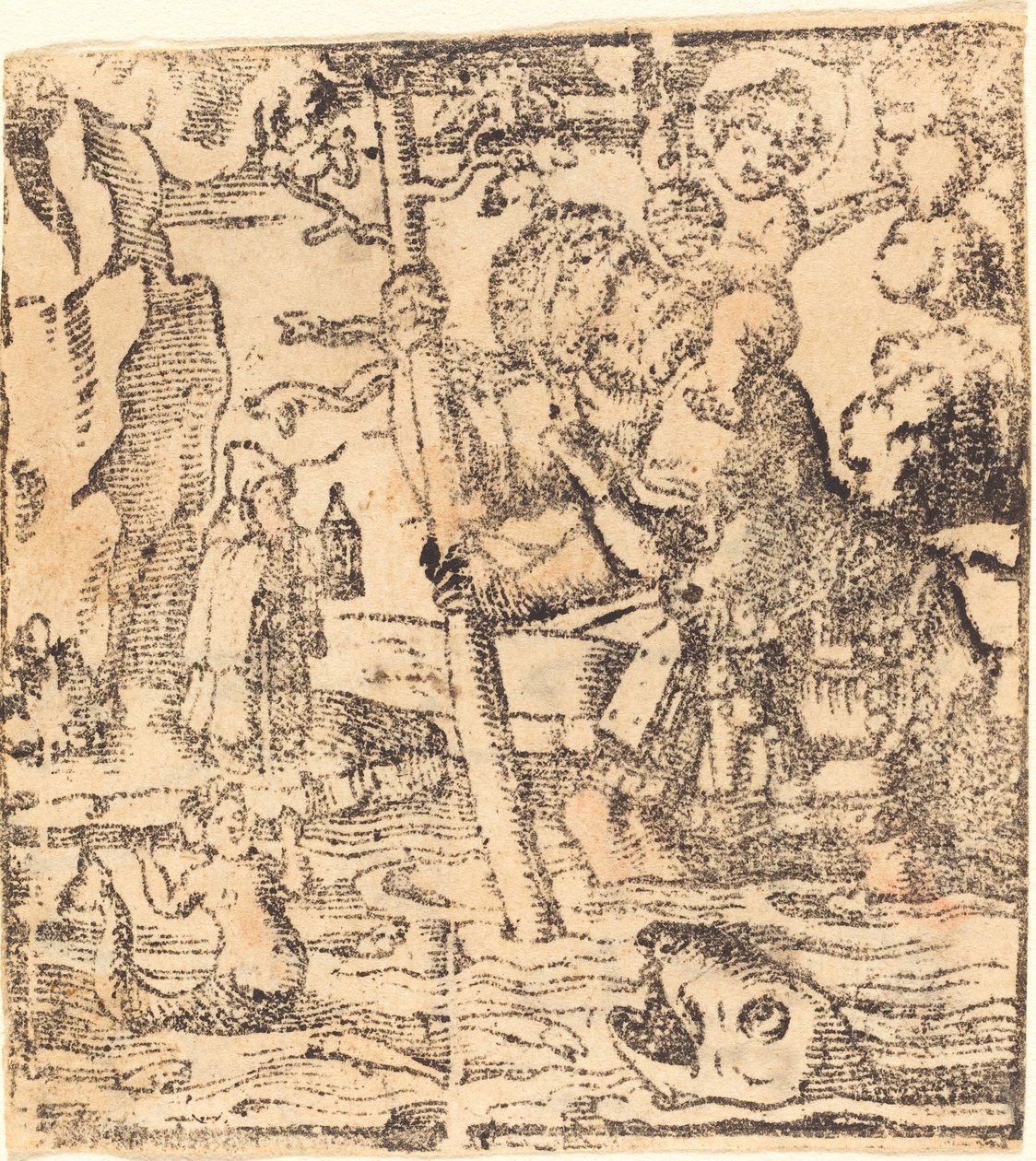 Szent Kristóf alkotó: German 16th or 19th Century