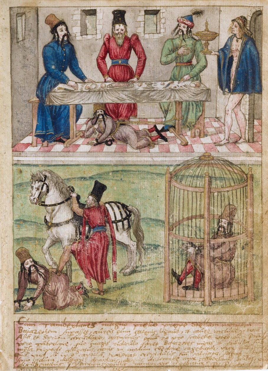 I. Bajezid Timur fogságában 1561 előtt alkotó: German Master