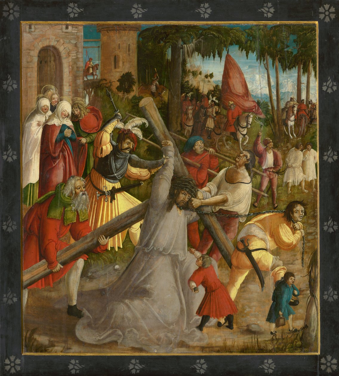 A keresztet hordozó Krisztus, 1515 körül. alkotó: German Master