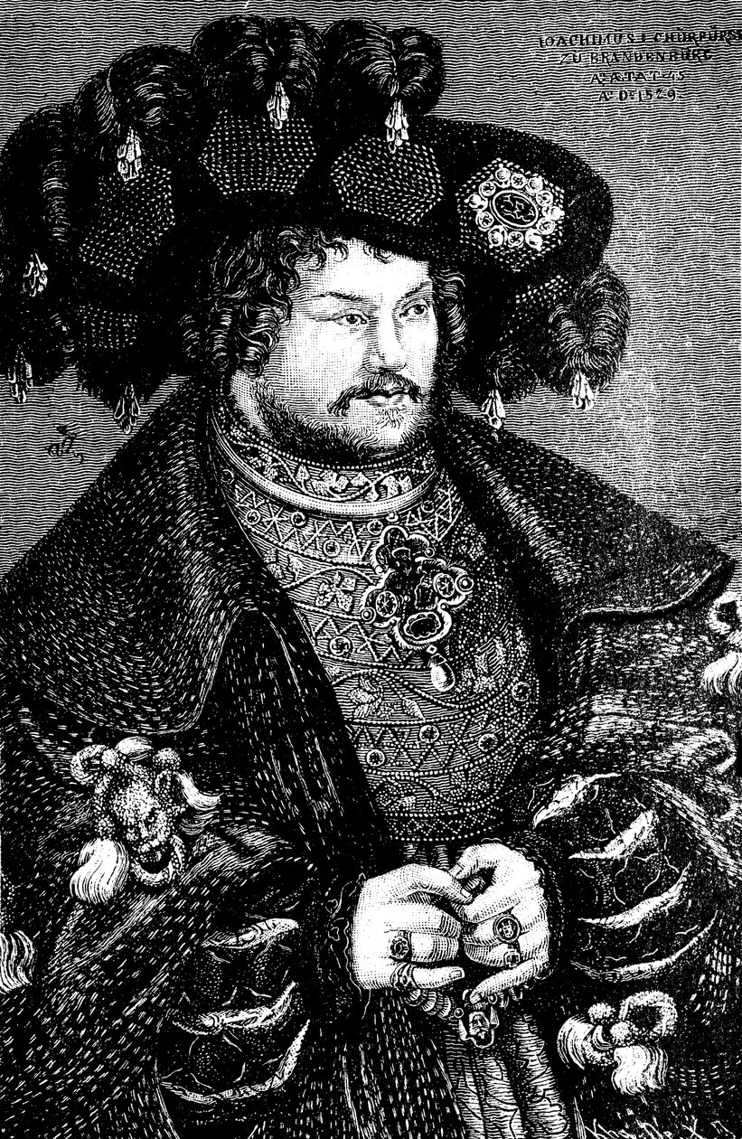 Joachim I Nestor 1484-1535, brandenburgi választófejedelem portréja Lucas Cranach t. E, 15. század alkotó: German Master