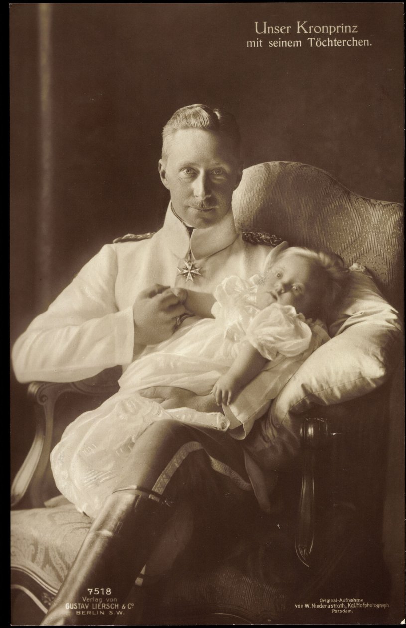 Friedrich Wilhelm trónörökös lányával, Liersch 7518 alkotó: German Photographer