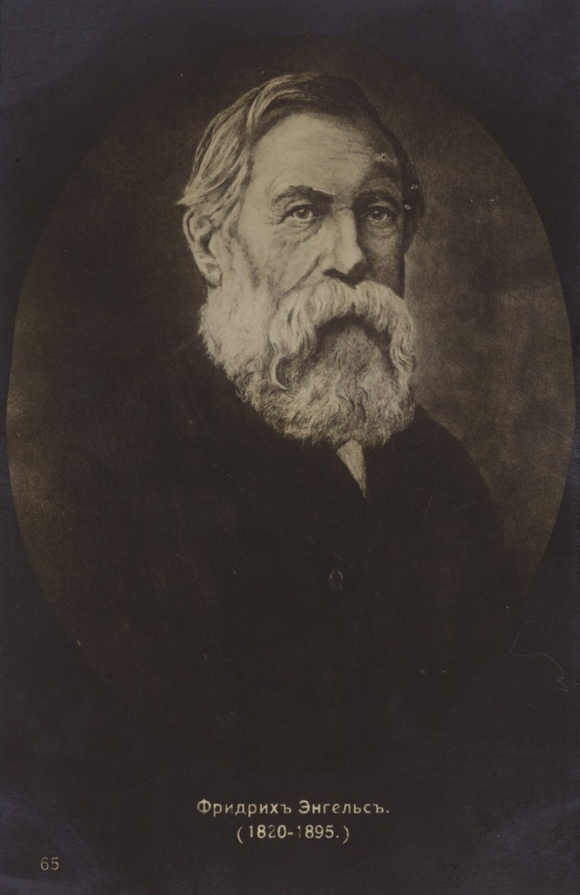 Friedrich Engels (1820-1895), német politikai teoretikus, társadalomtudós és író (fekete-fehér fotó) alkotó: German Photographer