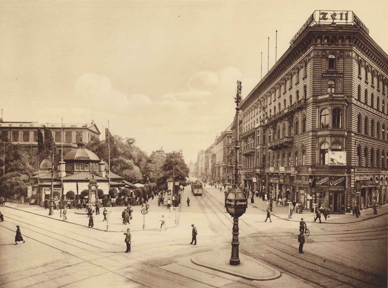 Georgstrasse, Hannover (fekete-fehér fotó) alkotó: German Photographer