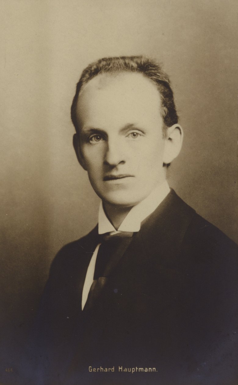 Gerhard Hauptmann (1862-1946), német dráma- és regényíró (fekete-fehér fotó) alkotó: German Photographer