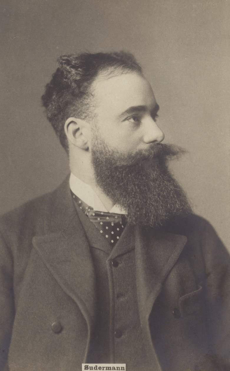 Hermann Sudermann (1857-1928), német dráma- és regényíró (fekete-fehér fotó) alkotó: German Photographer